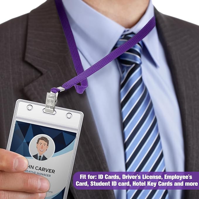 Marspark 200 Pcs ID Badge Holder - Image 5