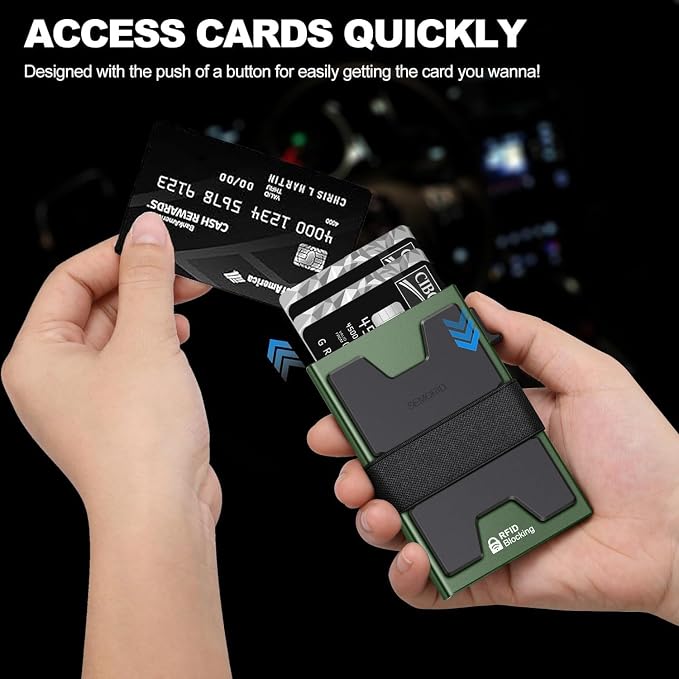 SEMORID Slim Aluminum Card Holder Wallet - Image 3