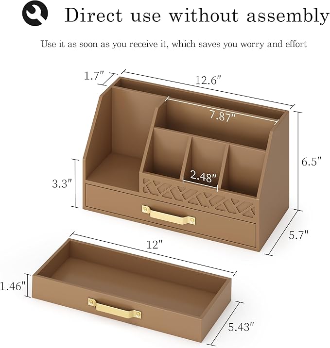 Wisuce Bamboo Mail Organizer Countertop - Image 3