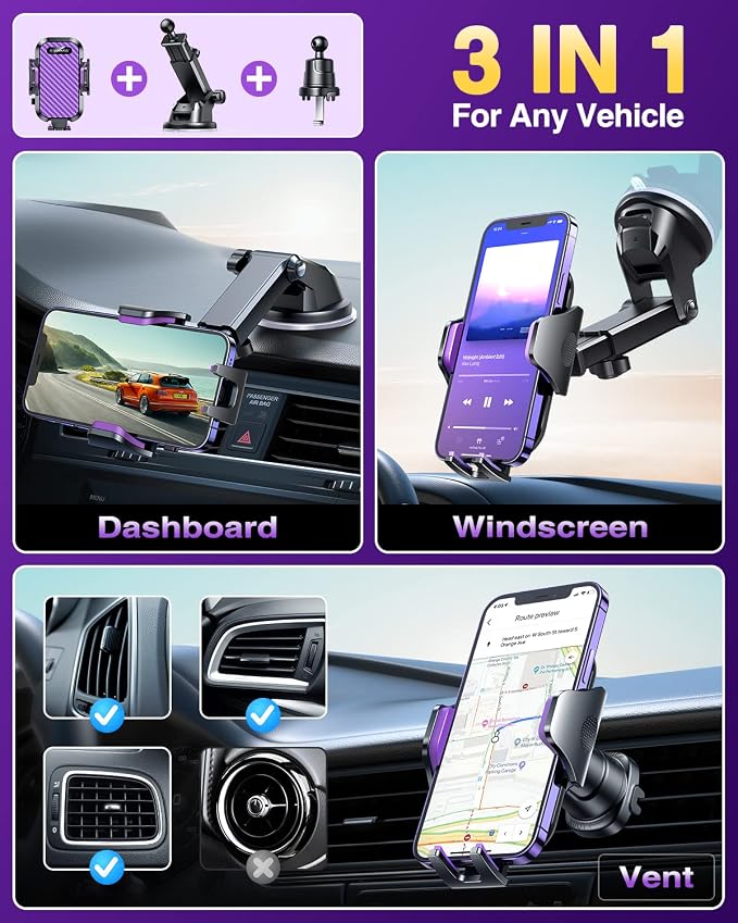 VANMASS Phone Holders for Your Car 2026 Ultimate Phone Mount Military-Grade - Image 4