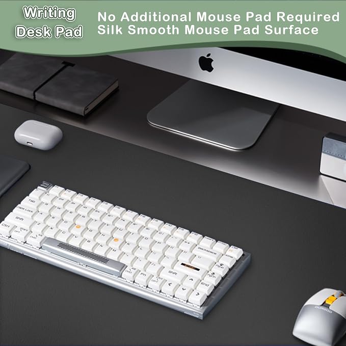 Boutilon Leather Desk Pad Protector, Non-Slip Mouse Pad, Laptop Desk Pad - Image 5