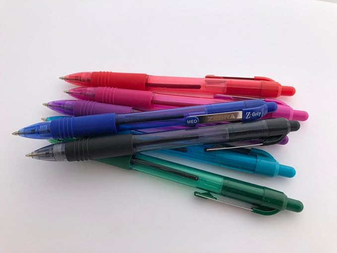 Zebra Pen Z-Grip Retractable Ballpoint Pen, Smooth-Flowing Ink, Fine Point - Image 4