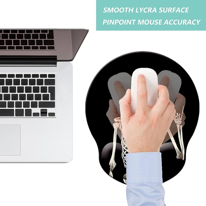 Mouse Pad with Wrist Support, Ergonomic Mouse Pad with Memory Foam Wrist Rest - Image 7