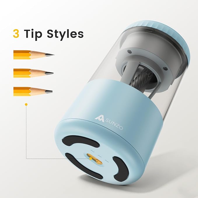 SUNZO Electric Pencil Sharpener, Fully Automatic Sharpener - Image 4