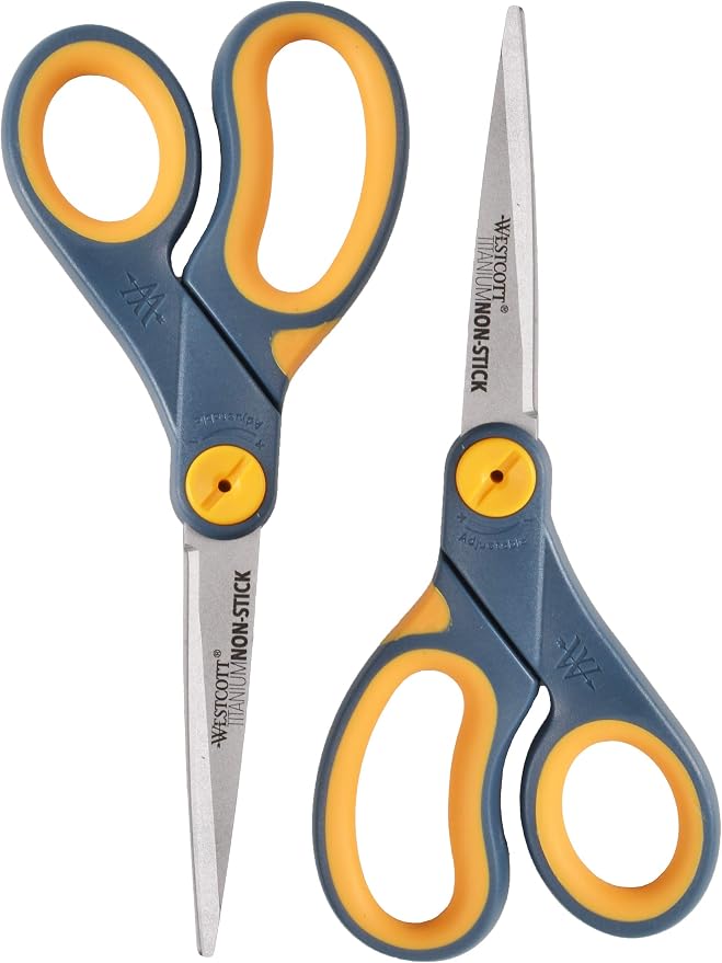 Westcott 8-Inch Non-Stick Titanium Scissors by Westcott