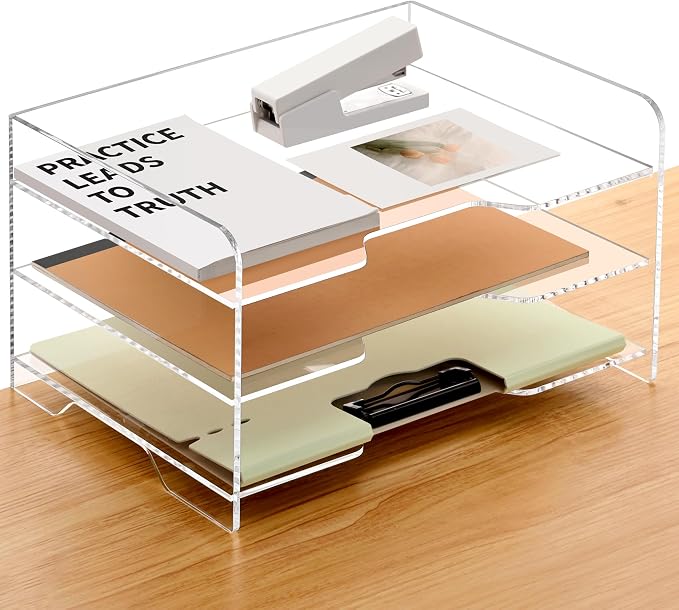 SANRUI Acrylic Paper Organizer Letter Tray by SANRUI