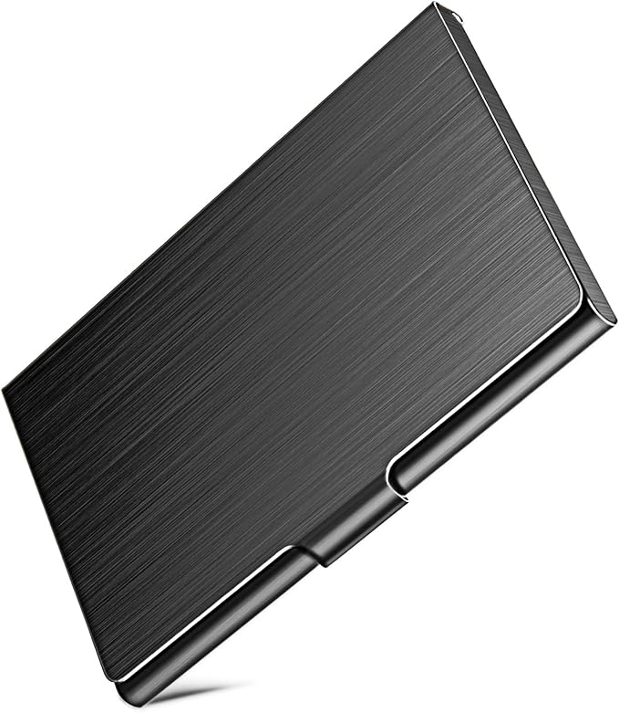 Slim Business Card Case for Men & Women, Pocket Metal Case, Professional by DMFLY