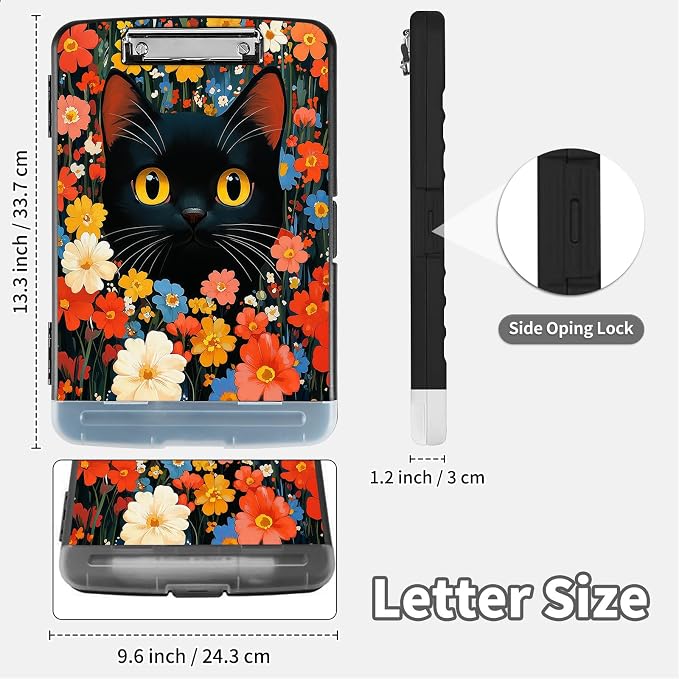 Clipboard with Storage & Pen Holder, Nursing Letter-Size 8.5x11 with - Image 6