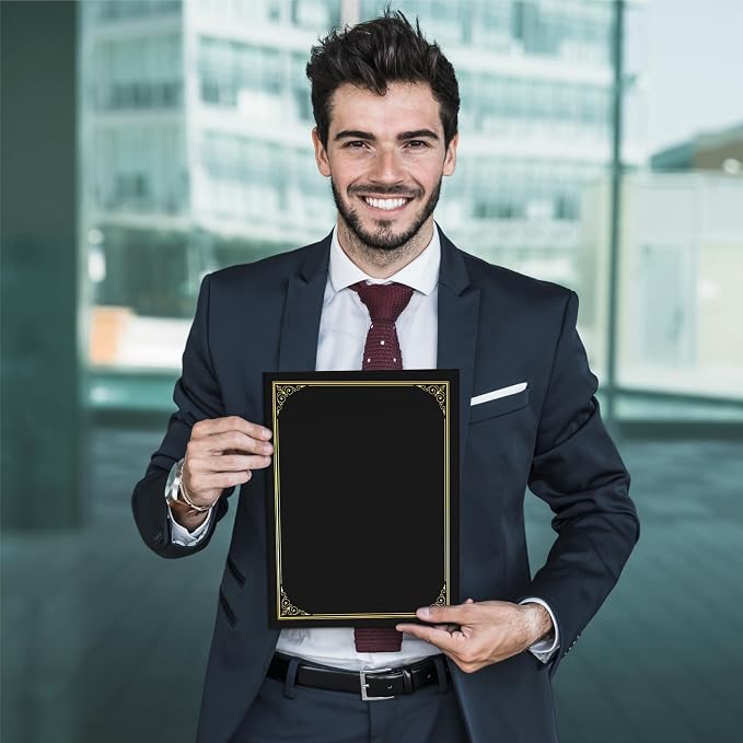 BELLE KR® Black Certificate Holders 8.5 x 11, Documents and Diplomas - Image 7