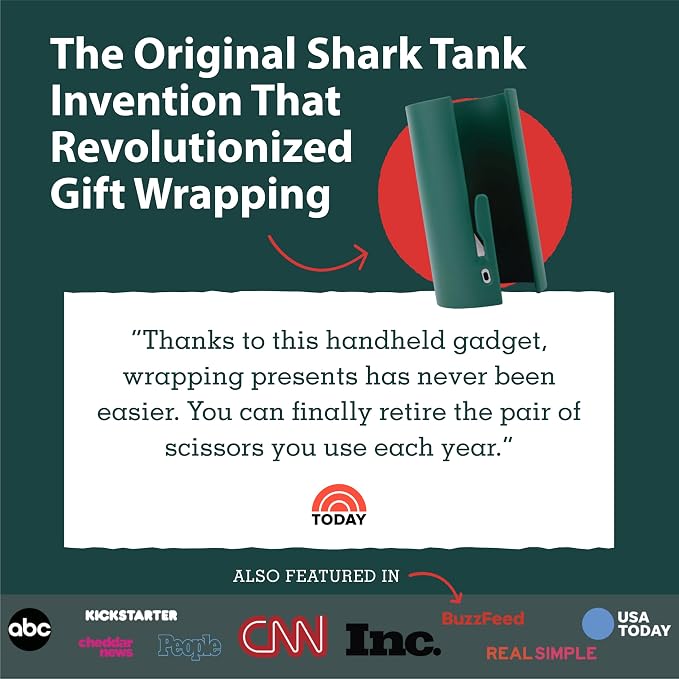 Little ELF Wrapping Paper Cutter | As seen on Shark Tank | Made in USA | Green - Image 7