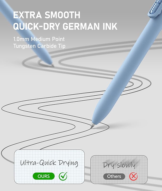 Morandi Black Ballpoint Pens 1mm Fidget Pens - Image 3