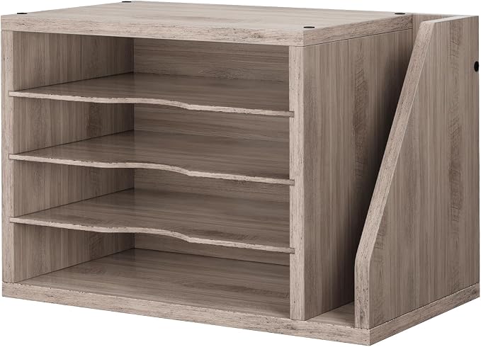 Creso hom Mail Sorter, File Organizer Desktop, Wood Desk Organizer by Cresohom