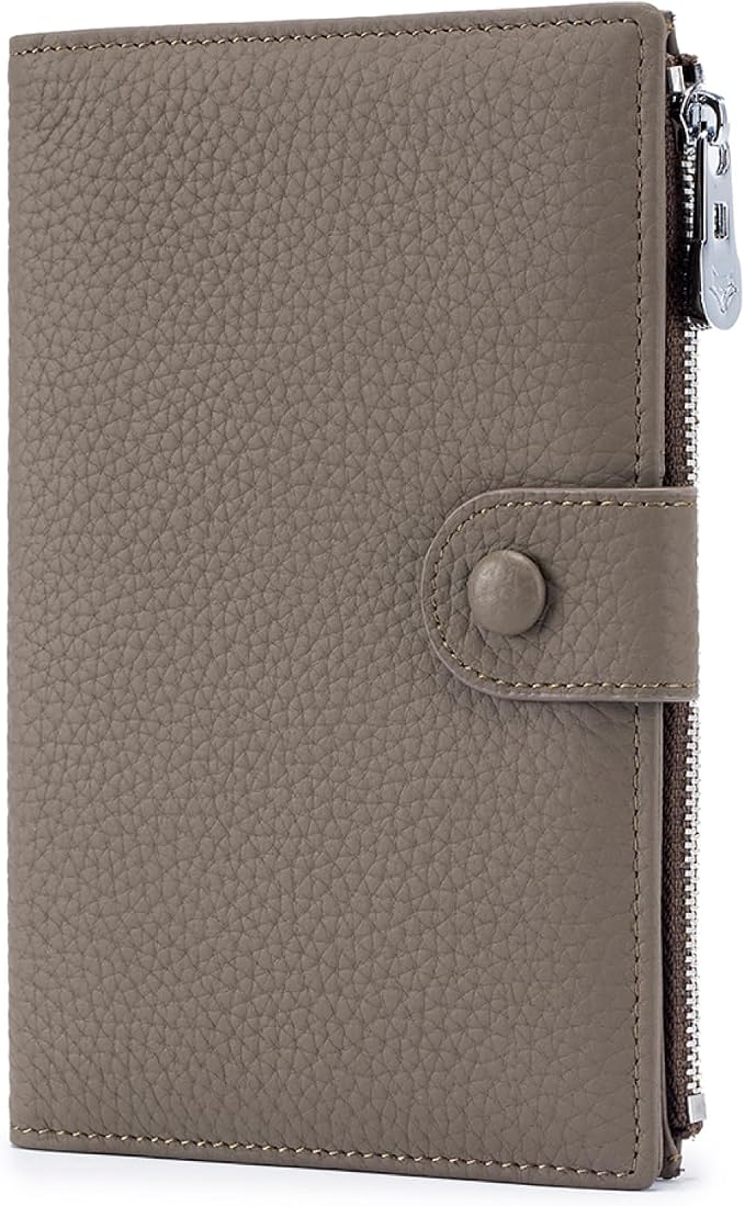 Genuine Leather RFID Blocking Passport Holder Wallet by Unknown