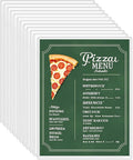 12-Pack 8.5" x 11" Rigid Print Protectors, Transparent Hard Plastic Page Sheet by DHYLRICHER