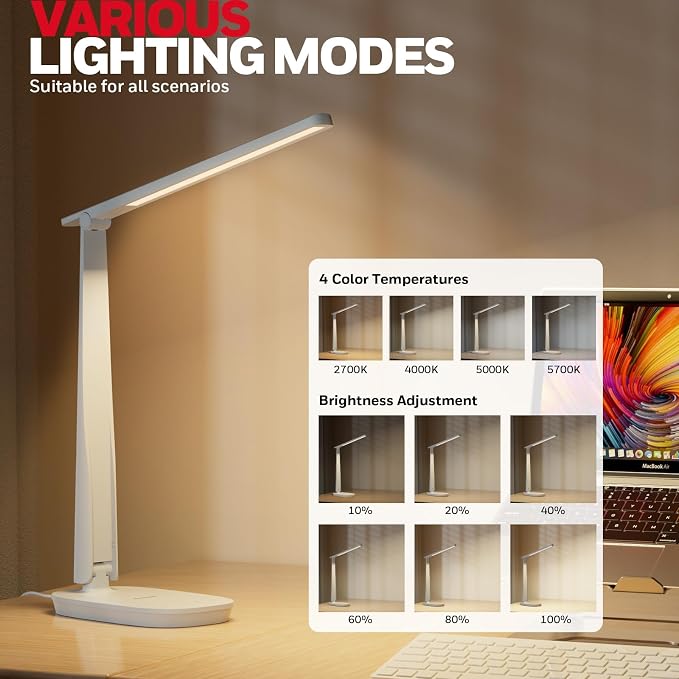 Honeywell HWT-H2 LED Desk Lamp for Home Office, CRI94 Full Spectrum Eye-Caring - Image 2