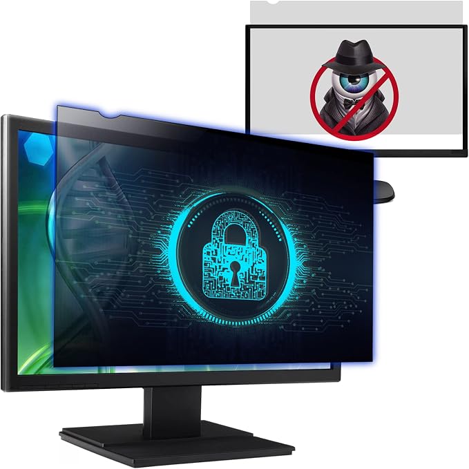 Computer Privacy Screen Filter for 21.5 Inch 16:9 Widescreen Monitor, by Izmapaic