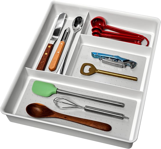 madesmart 4 Compartment Drawer Organizer, Office Tools, & Small Household Items by madesmart%C2%AE