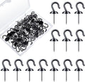 Hotop 60 Pieces Push Pin Wall Hooks Metal Thumb Tack Hangers Iron Alloy Nail by HOTOP