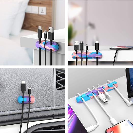 INCHOR Cable Organizer, Cord Organizer Cable Management, Cable Clips USB Cable - Image 7