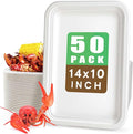 Gezond 50 Pack 14 Inch Disposable Food Trays Eco-friendly Heavy-Duty Large by Gezond%C2%AE