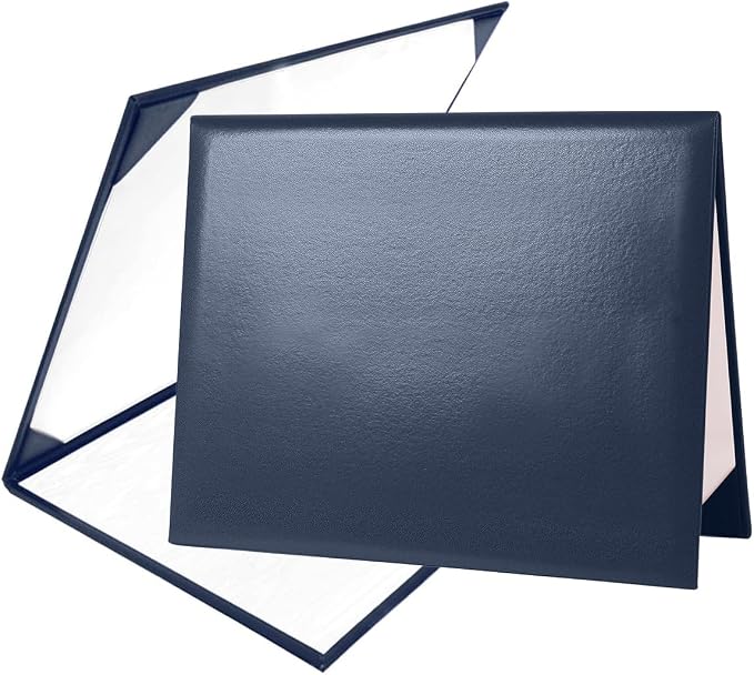 Diploma Cover 8.5” x11” Diploma Holder of Graduation Leatherette Padded by Misscom