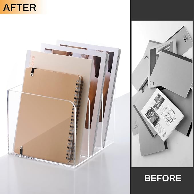 SANRUI Clear Acrylic File Organizer - Image 7