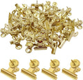 BLMHTWO 30 Pieces Thumb Tacks Clips Gold Heavy Duty Push Pins Metal Cubicle by BLMHTWO