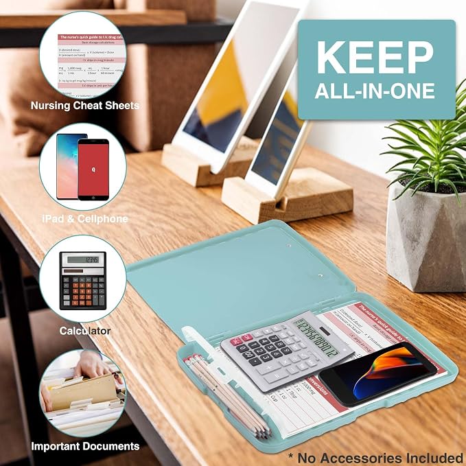 Sooez Clip Boards 8.5x11 with Storage, High Capacity Storage Clipboard - Image 5