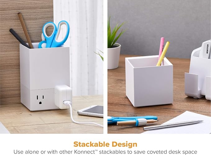 Bostitch Office Konnect Pencil Cup Desk Organizer, Pen Cup - Image 3