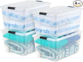 IRIS USA 94 Qt Stackable Plastic Storage Bins by IRISUSA