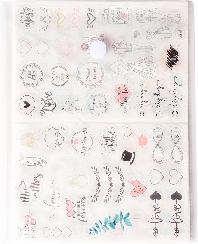 8.5 x 11 Vertical Clear Letter Sized Plastic Envelopes Document File Storage - Image 7