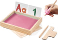 Montessori Sand Tray for Kids, Writing Play Sand Tray by MORITECK