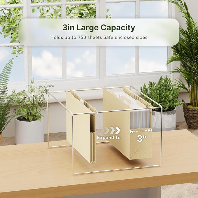 XINGIA Legal Size Hanging File Folders, Expandable 3 Inch File Folders Legal - Image 3