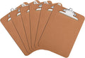 HERKKA 6 Pack Hardboard Office Clipboards by HERKKA