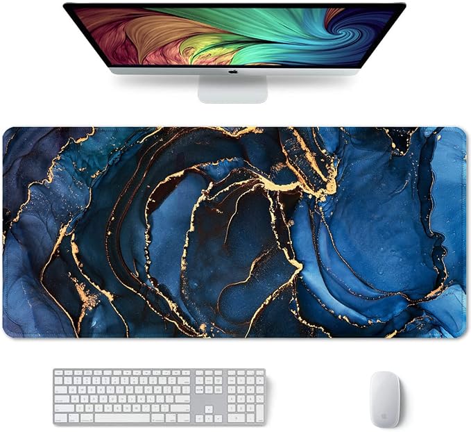 Auhoahsil Large Mouse Pad, XXL Desk Pad, Extened 35" x 15", Non-Slip Rubber Base by Auhoahsil