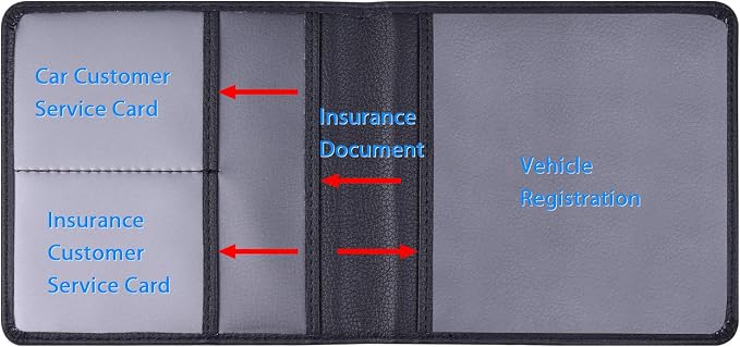 Wisdompro Small Car Registration and Insurance Documents Holder - Image 3