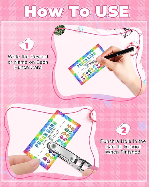 UCEC 200 Pieces Punch Cards for Classroom - Image 4