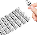 Small Binder Clips, 36 Pack, 3/4 Inch, Standard 19mm, Hollow Out Black by Makanu