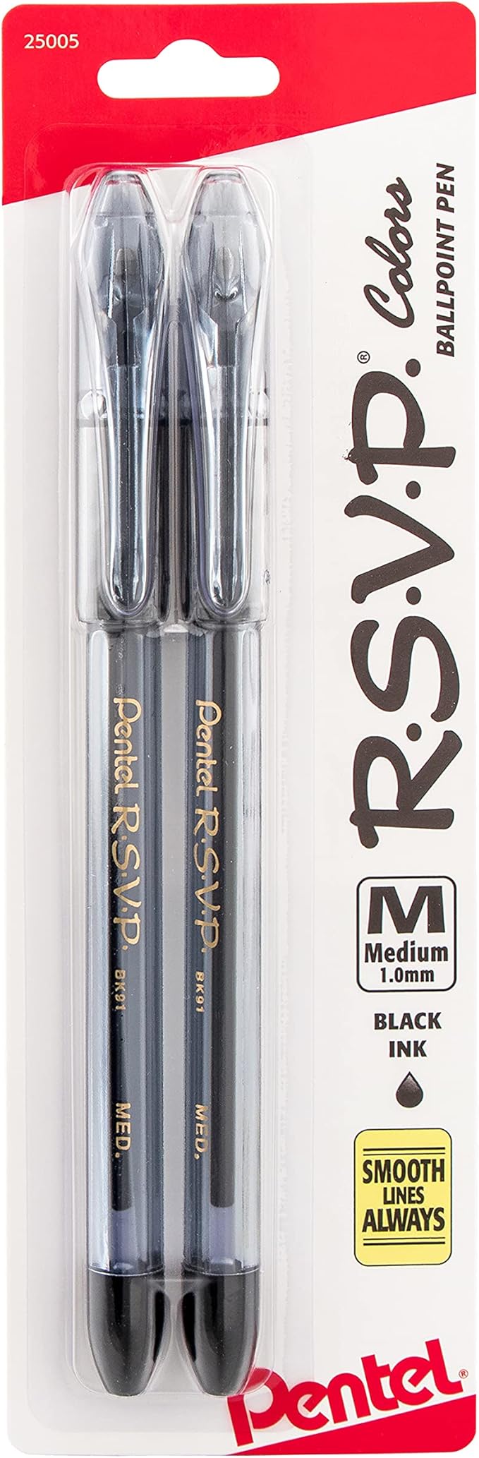 Pentel RSVP Colors Ballpoint Pen, Medium Line by PentelofAmerica