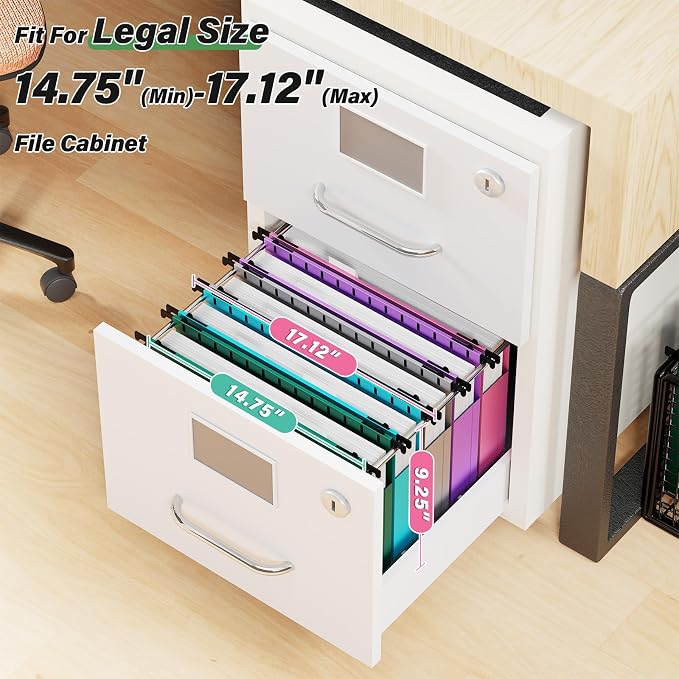 Ansook Plastic Extra Capacity Legal Hanging File Folders, Heavy Duty 2" - Image 3