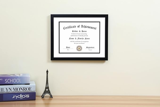 ELSKER&HOME 8.5x11 Diploma Frame, Display Degree or Award Frames - Image 3