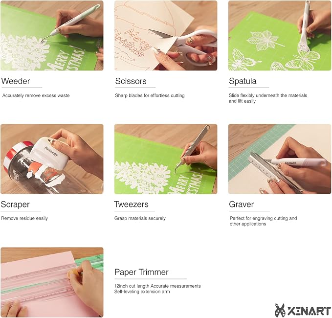 Xinart Paper Trimmer Tool Set A4 Craft Paper Cutter Weeding Tool Set Craft - Image 5