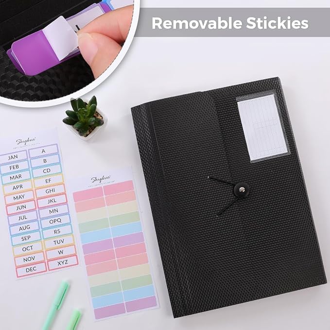 SKYDUE Expanding File Folder, Accordion File Organizer - Image 4