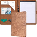 Mymazn Padfolio Portfolio Binder, Faux Leather Interview Resume Folder by Mymazn