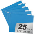 pmybupo Blue 25 Pack Hanging File Folders, Cabinet Organizer Letter Size 1/5 by pmybupo
