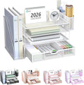 WALI Desk File Organizer, 4 Tier Desktop Paper Letter Tray Organizer by WALI