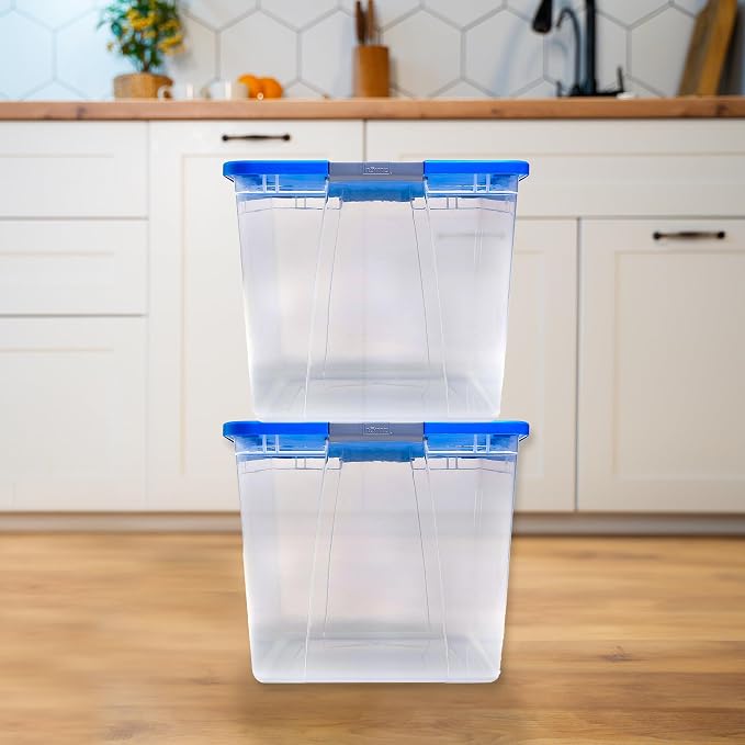 HOMZ 2-Pack Secure Latch, 64 Quart, and Office Organization - Image 8