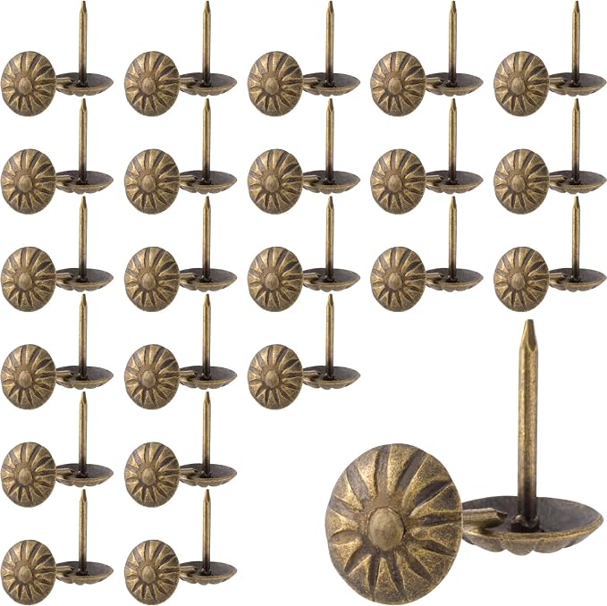 100pcs Metal Thumb Tacks, Heavy Duty Round Head Push Pins, Upholstery Tacks by Unknown