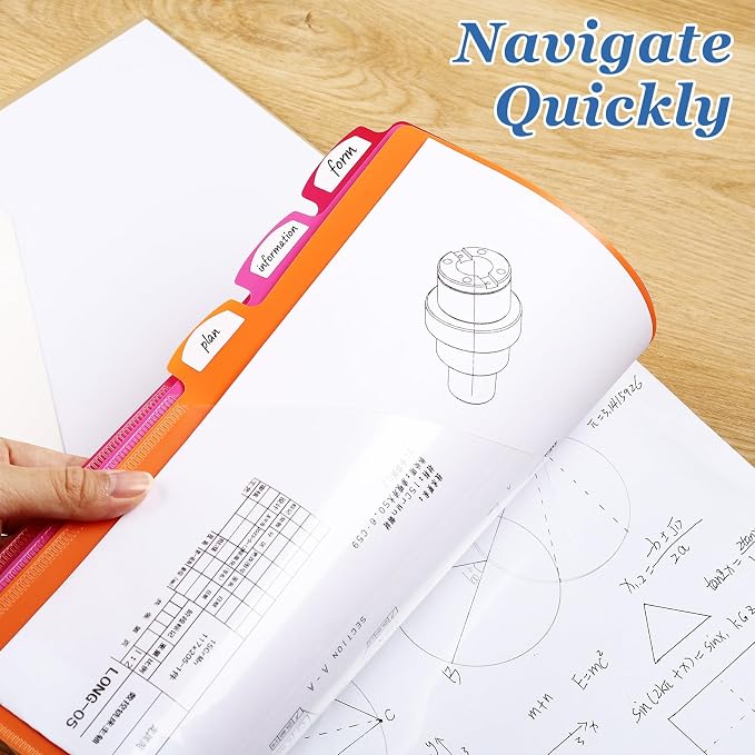 Epakh 24 Pcs Binder Dividers for 3 Rings Binders Index Dividers - Image 6