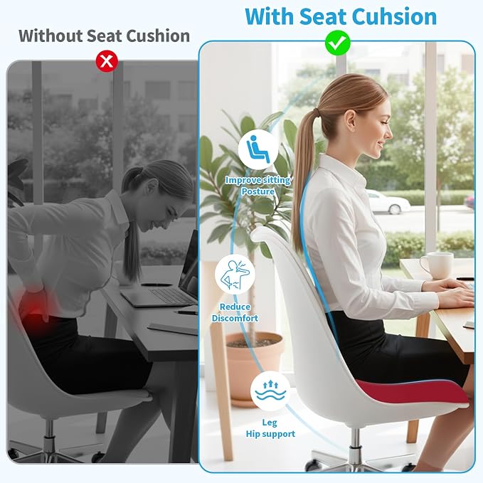 TranquilRelax 2XL Seat Cushion, Memory Foam Cushion - Image 6